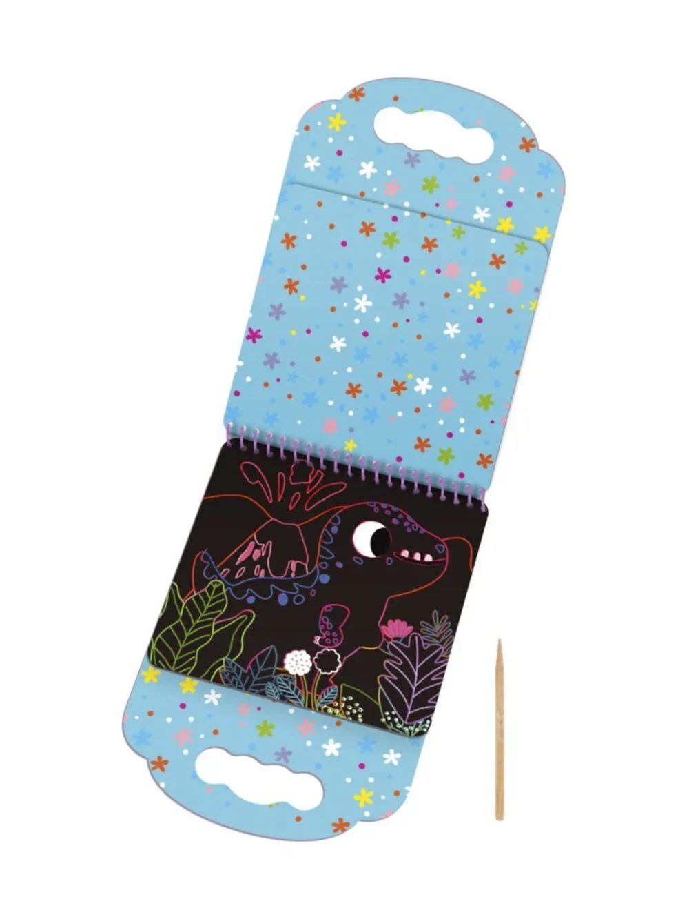 NEW Tookyland Dinosaur Scratch Art Book Montessori Kids Activity Travel Toy Gift
